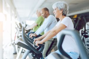 seniors improve their strength with balance exercises
