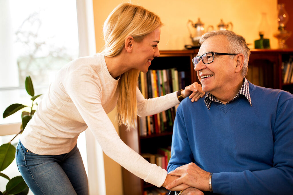 Senior asks his daughter, "what is assisted living?"